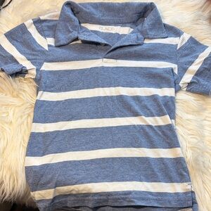 Place Kids Polo with Blue and White Stripes